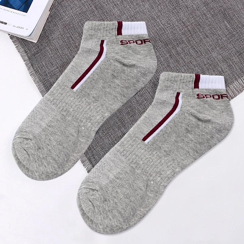 1 Pairs Men Socks Stretchy Shaping Teenagers Short Sock Suit for All Season Non-slip Durable Male Socks Hosiery New