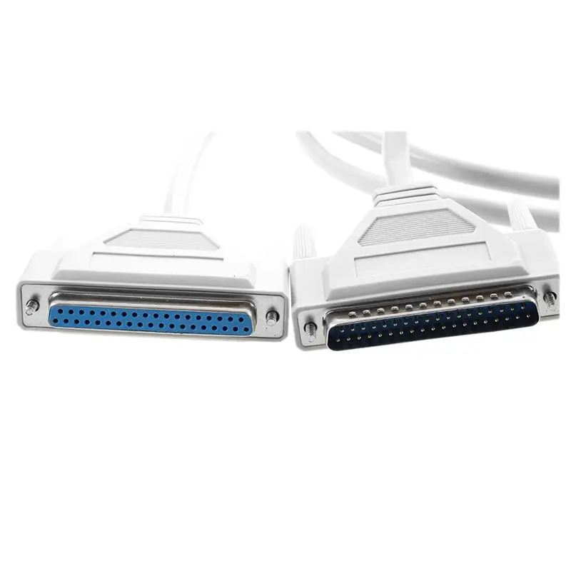 AAAEL-3X 3 Meters 37 Pin Male To Female DB37 Extension Cable Grey White