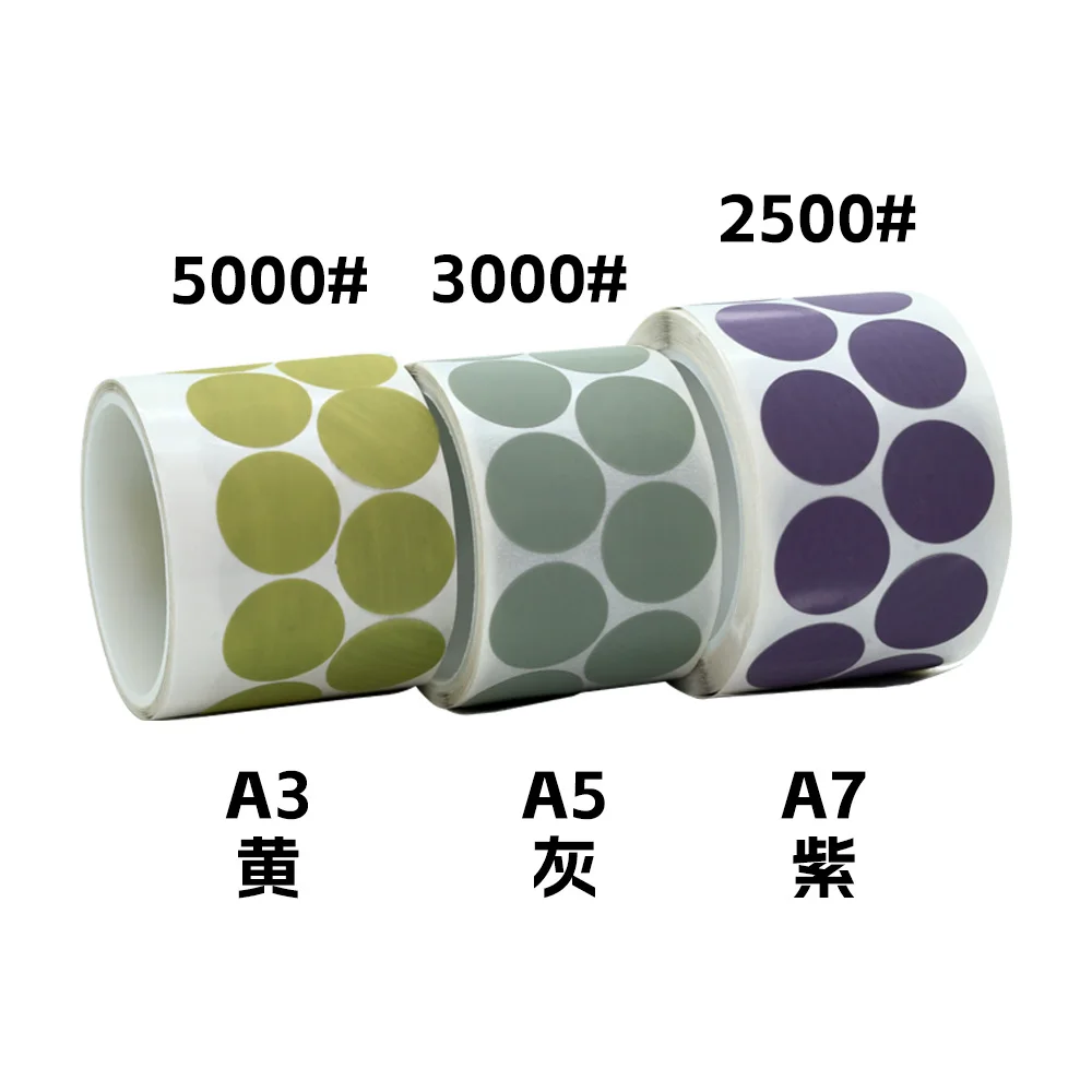 500 uds/rollo: papel de lija especial 466LA, amoladora de esquina de belleza para pintura de coche, pulido de piel de arena, placa de molienda de punto piramidal