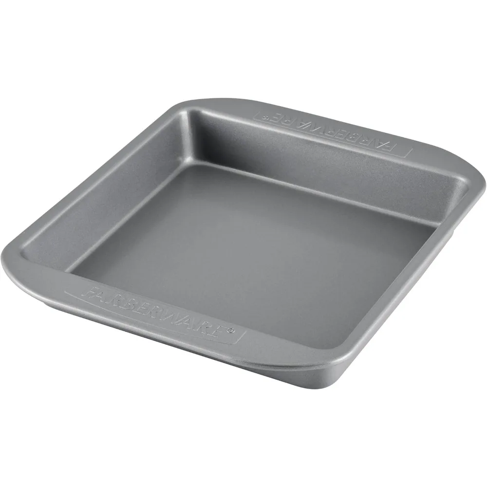 

Non-stick baking mold, 9-inch square cake pan, with non-stick coating on both the inside and outside for easy food release.