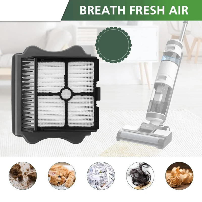 Rodillo de cepillo de filtro HEPA para Tineco Ifloor 3 E Ifloor One S3, aspiradora inalámbrica en húmedo y seco, reemplazo