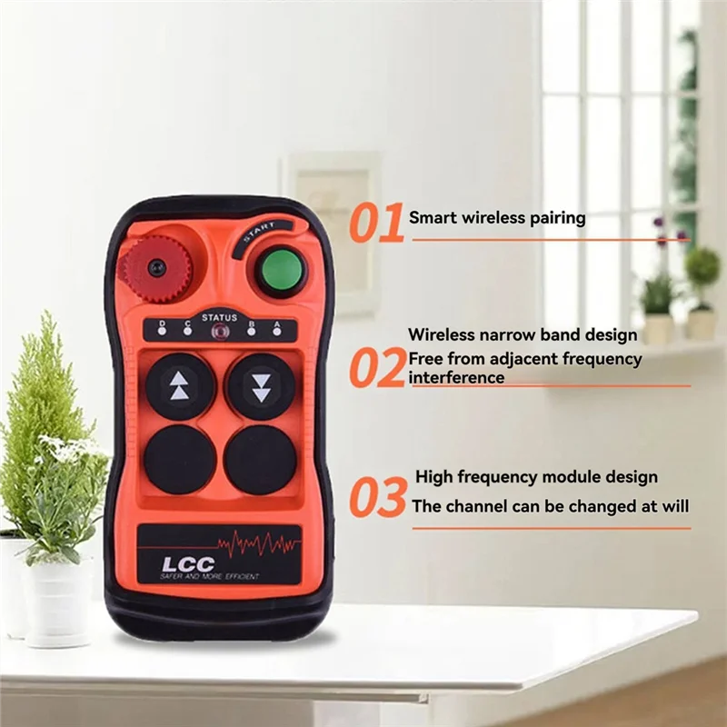 A40Z-Q200 Industrial Remote Control 2-Button Waterproof IP65, Wireless Controller For Overhead Crane Industrial