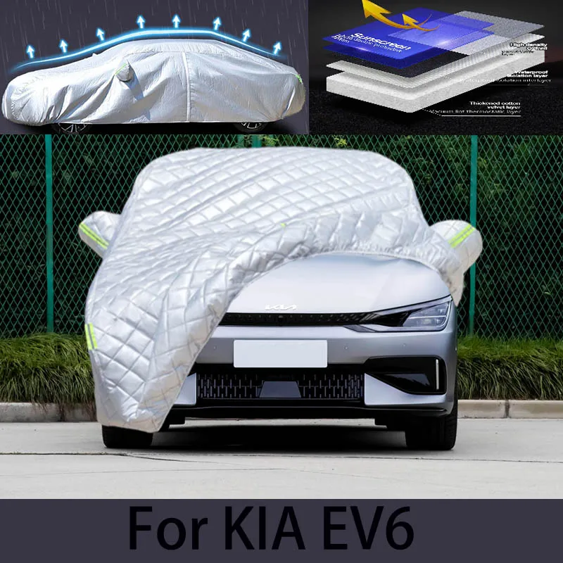 

For KIA EV6 Car hail protection cover Auto rain protection scratch protection paint peeling protection car clothing