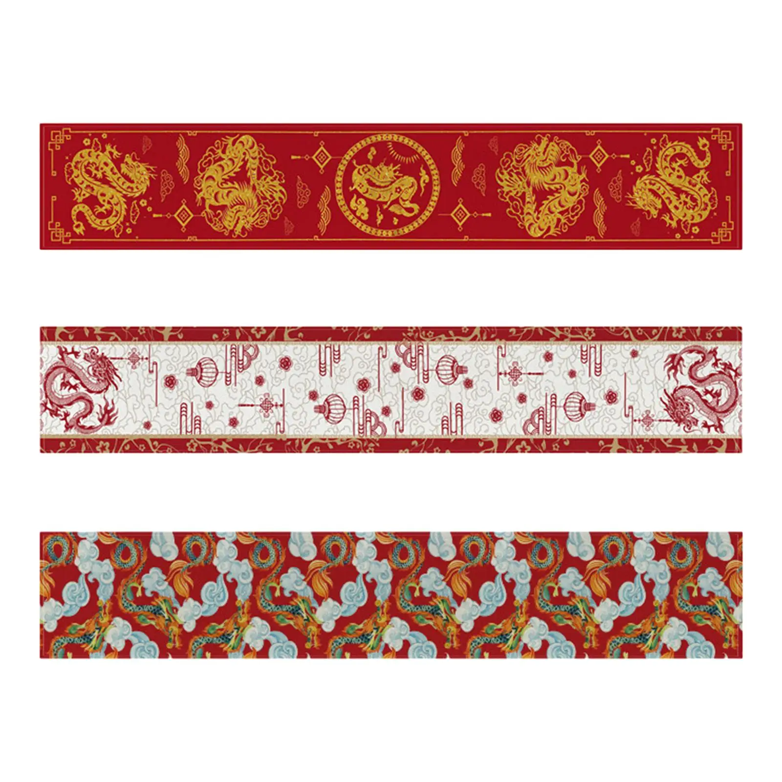 Chinese New Year Table Runner, Traditional Lightweight Tablecloth, Spring