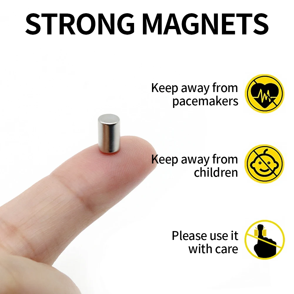 5x8mm Round Super Strong Neodymium Magnet N35 Powerful Magnetic NdfeB Permanent Refrigerator Magnet imanes DIY