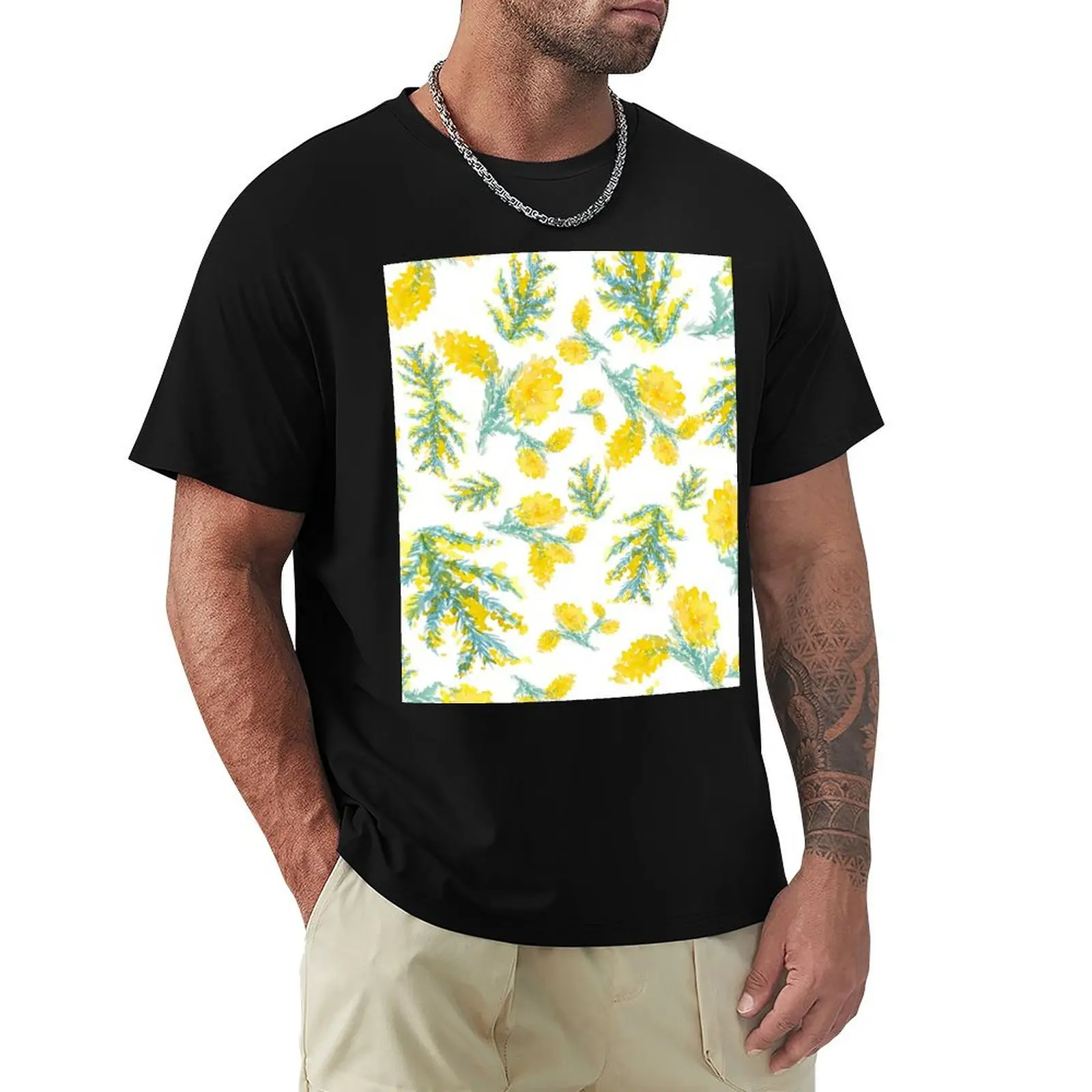 Australian wattle flowering T-Shirt Plus Size Loose Fit T-Shirt