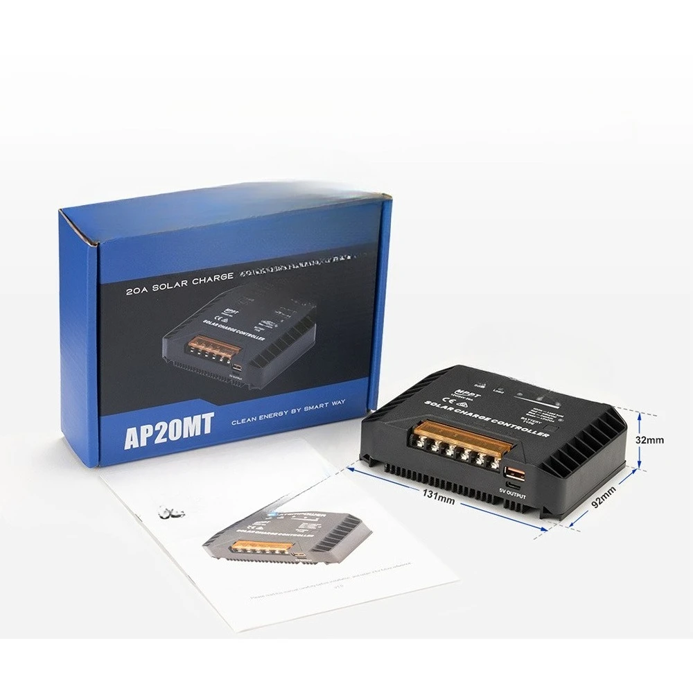 12V/24V 20A MPPT Solar Controller Solar Panel Charge Controller