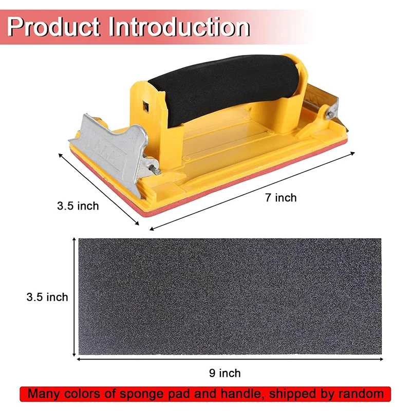 51 Pcs (9 x 3.6 Inch) Wet/Dry Sandpaper Hand Sander Set Sanding Discs For Wood Sanding Metals Polishing Sheets Grinding Tools