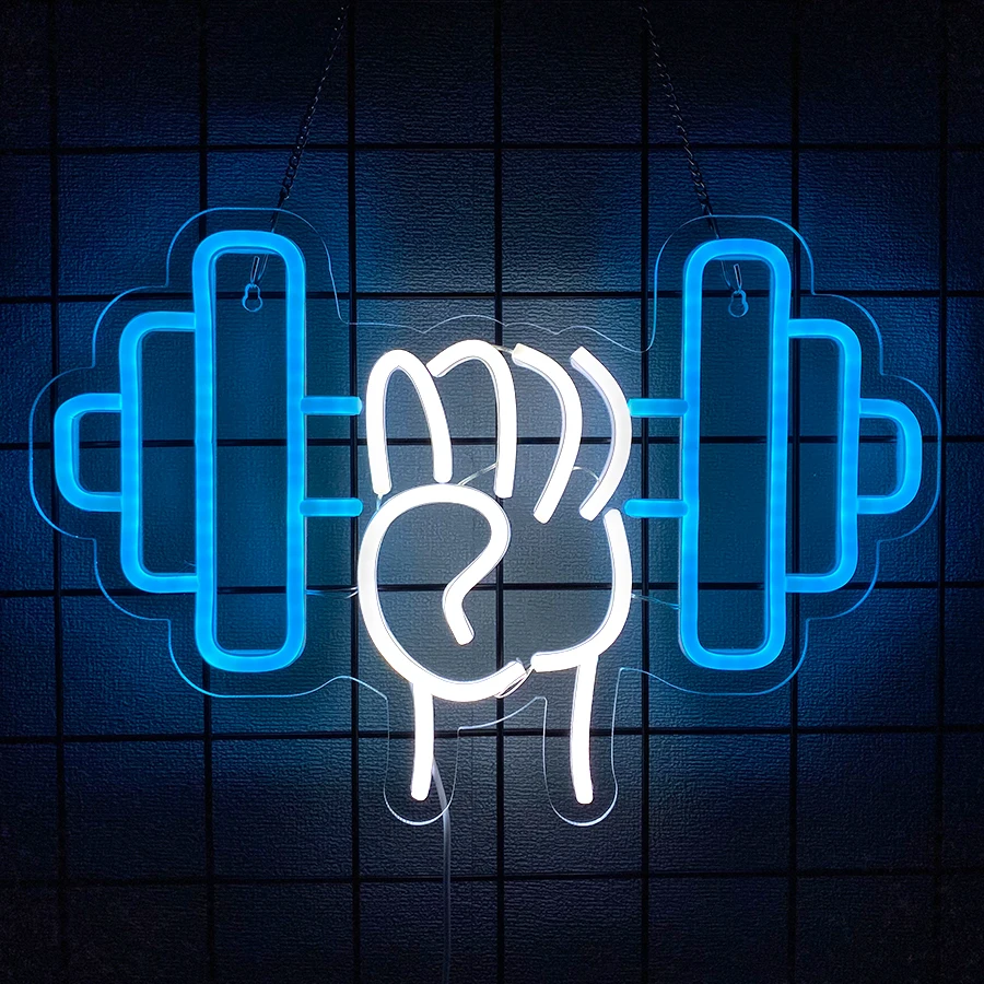 لا ألم ولا ربح علامة النيون لديكور جدران الصالة الرياضية ، أضواء النيون Led الحديد لغرفة النوم غرفة اللياقة البدنية المنزلية ، المرآب ، تجريب ، كهف الرجل