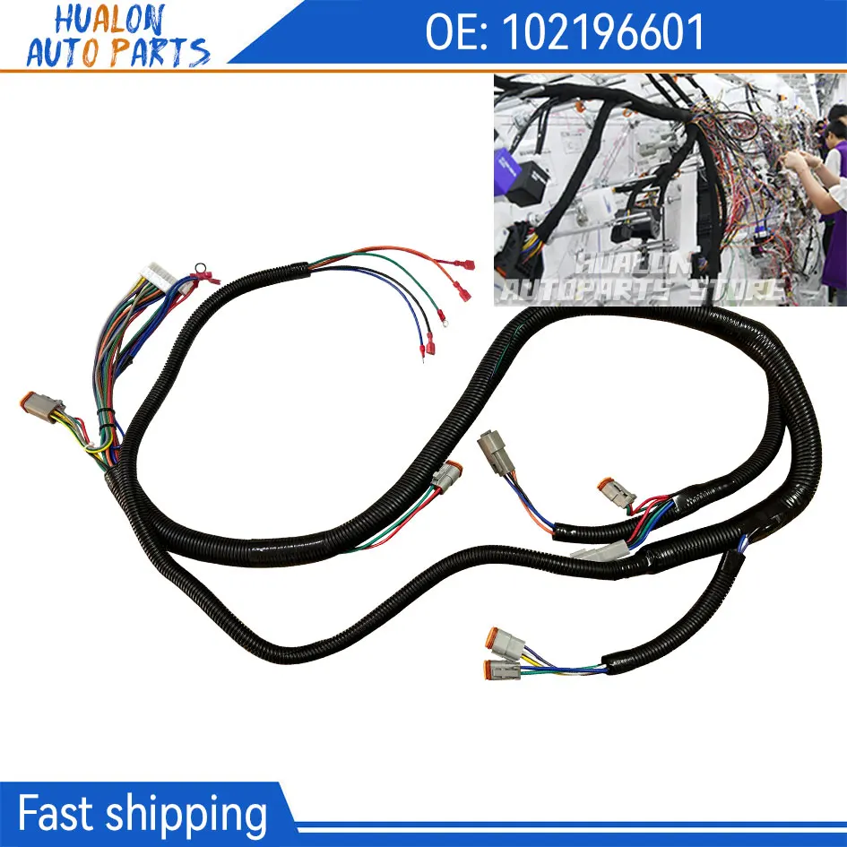 102196601 Golf Cart Control Wiring Harness for Club Car DS-Black Controller#1510-5201, DS Complete Vehicle Wiring Harnesses