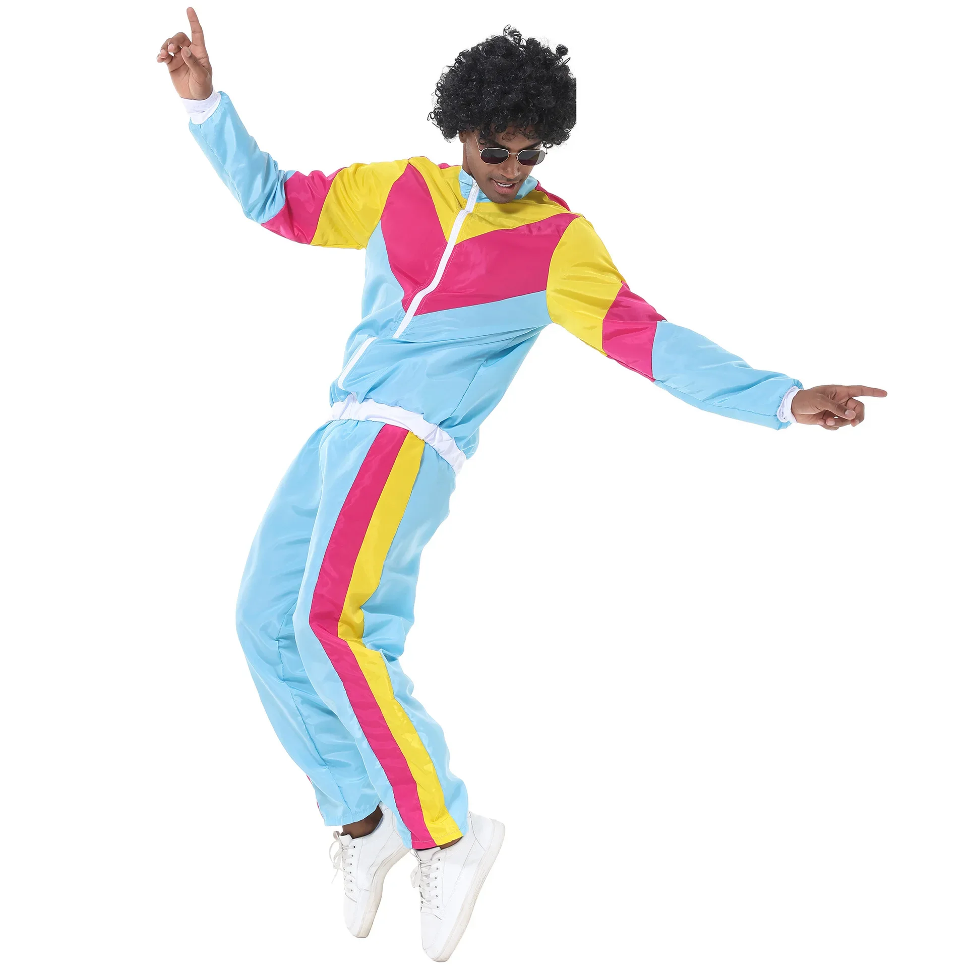 

1980s Suit 80s Vintage Sportswear Retro Fashion Tracksuits Costume Disco Outfits For Men And Women