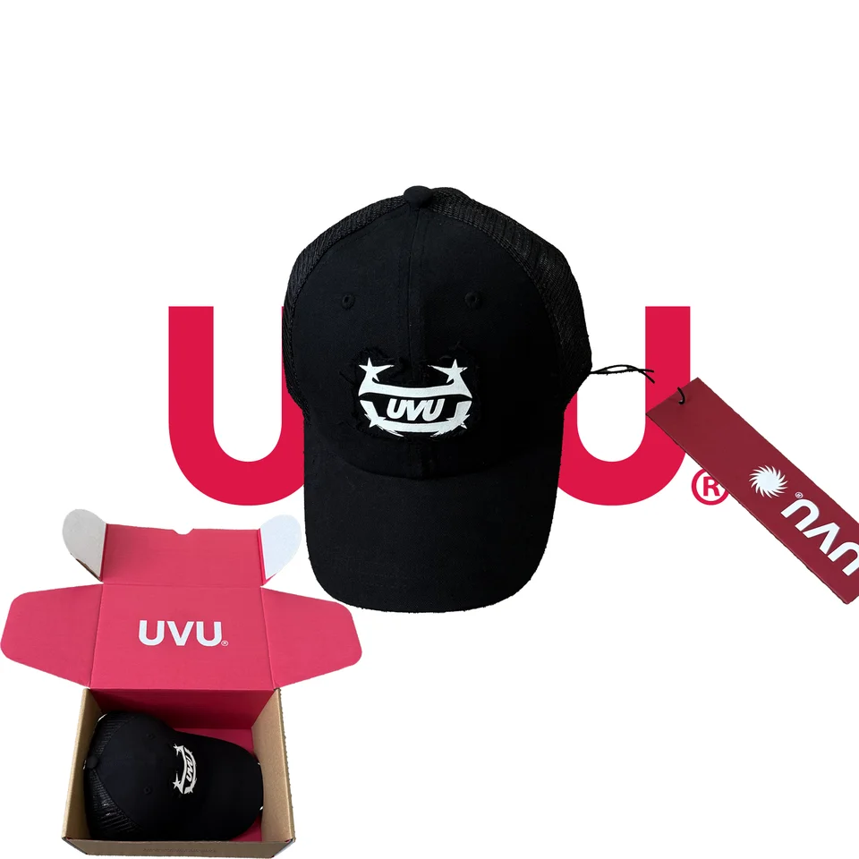 UVU Truck Hat Flat Brim Baseball Cap Hip Hop Streetwear Unisex