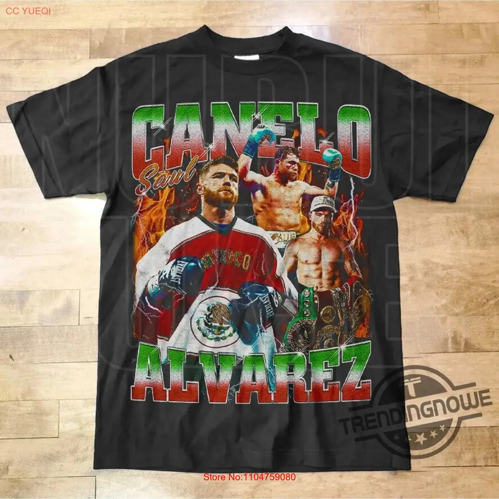 Canelo Alvarez T Shirt Boxing Cinco De Mayo Undisputed vintage Washed Stretched Soft Comfortable homme designer clothes
