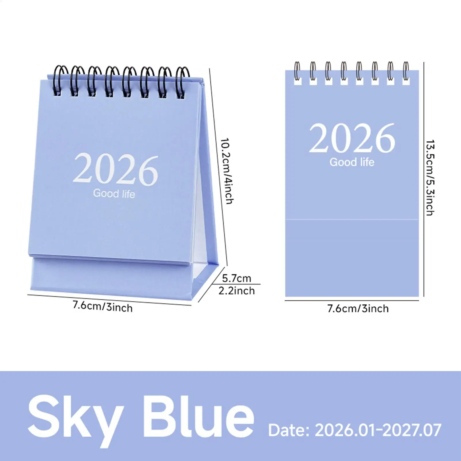 Mini Pocket Calendar Jan. 2026 To Jul. 2027 Planner Standing Desktop Calendar For Workplace Study Workstation Dorm Library