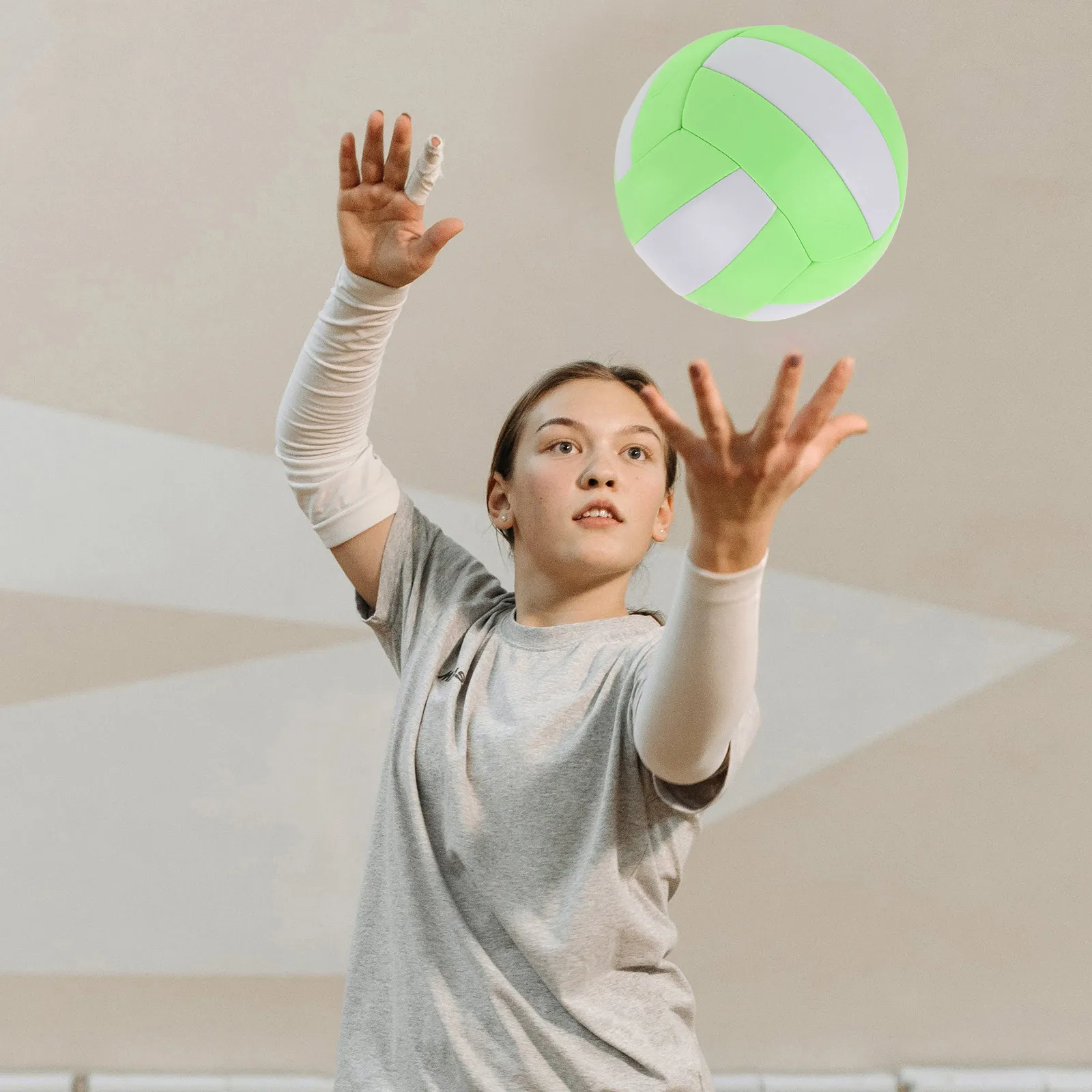 Standard Size 5 Soft Volleyball Thick Material Inflatable Indoor Practice Training Volleyball for Sports Training Equipment