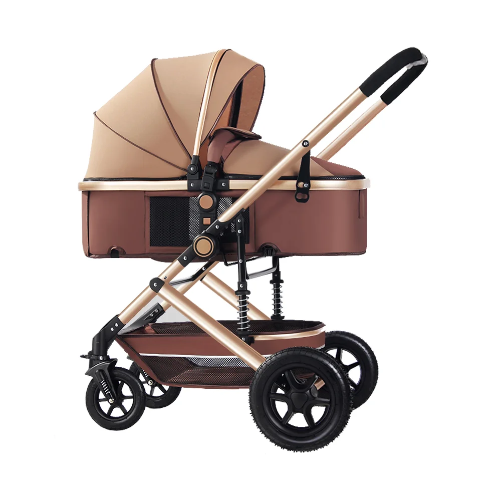 Hete Verkoop Coches Para Bebes. Luxe 3 In 1 Kinderwagen Kinderwagen Lichtgewicht Reis Opvouwbare Kinderwagens 3 In 1