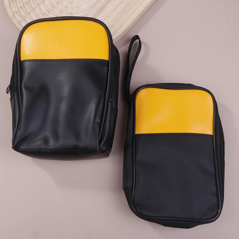 حقيبة حمل أدوات ناعمة لأجهزة القياس الرقمية المتعددة 117/116/115/114/113 62 ماكس والمزيد، مع سحاب ناعم، حمل أسود ناعم