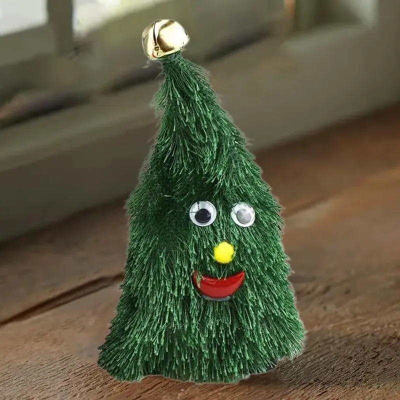 Sombrero de Navidad eléctrico, árbol de Navidad bailando, juguete de peluche, columpio interactivo, sombrero de árbol de Navidad animado en movimiento para niños pequeños