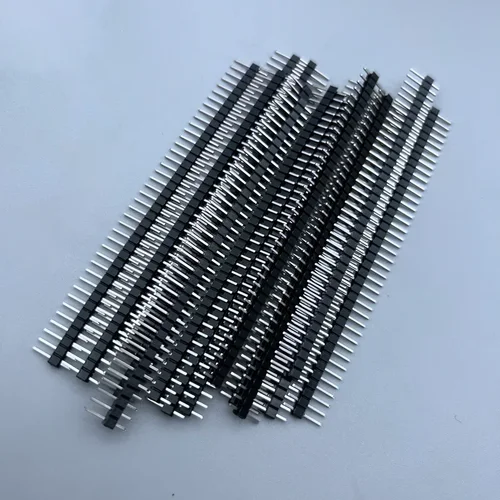 Imagen 2 del producto 10 Uds 2,54mm 40 pines 1x40 fila única macho y hembra 2,54 cabezal de Pin rompible PCB JST tira de conector para Arduino Kit DIY