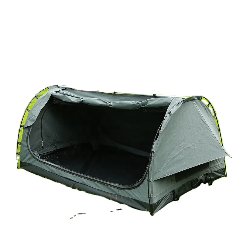 Outdoor camping hiking tente de tube waterproof ripstop canvas fabric portable ble swag tent