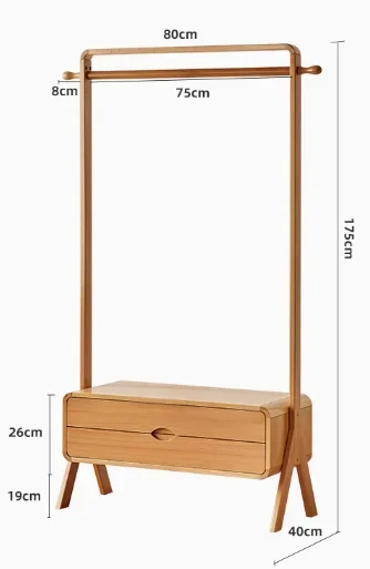 

Bedroom floor bedside table integrated multi-functional drying rack
