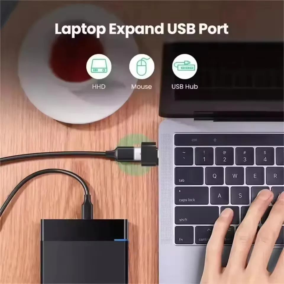 Mini Type C to USB Adapter 3.0 USB-C Male OTG A Female Data Connector For MacBook Pro iPad Mini 6/Pro MacBook Air Type C Device - view 5