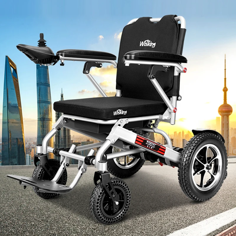 

Electric 4 wheel scooter folding disabled elderly lithium battery intelligent fully automatic ultra-light portable scooter