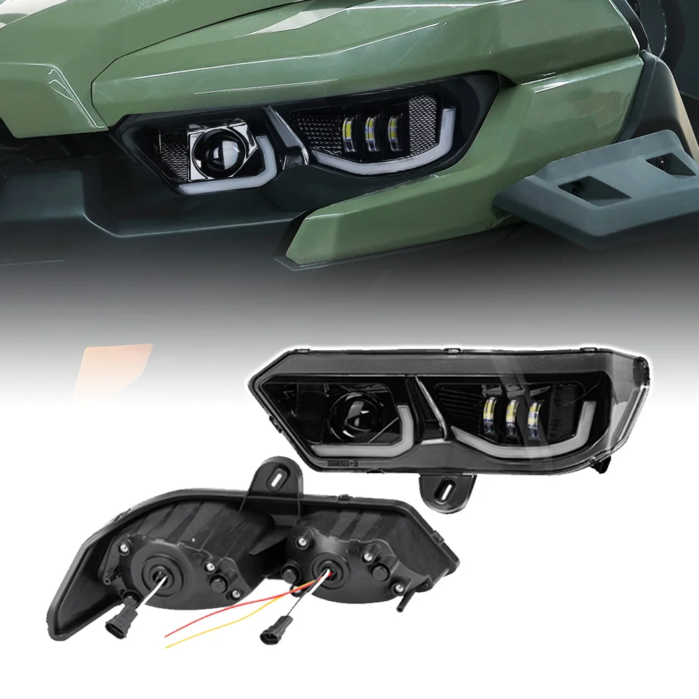 

UTV LED Head Lights Headlamps DRL Turn Signal Light for Can-Am Defender HD5 HD8 HD10 HD7 HD9 PRO HD10 MAX