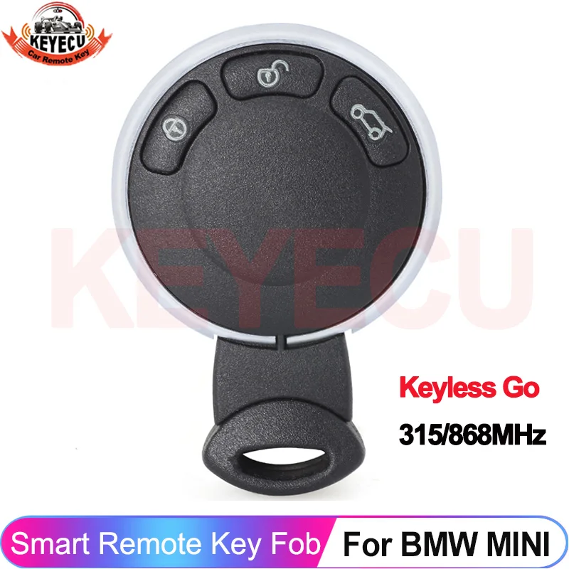 

KEYECU вход без ключа для MINI Cooper Cabrio Clubman Countryman Coupe Paceman R56 R57 R60 R61 2006-2015 удаленный ключ 315 МГц 868 МГц