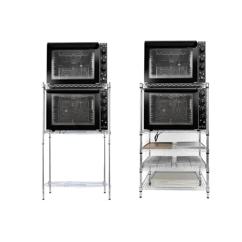 Microwave Oven Shelves Kitchen Baking Tools Storage Shelves Stainless Steel Multi-layer Shelves