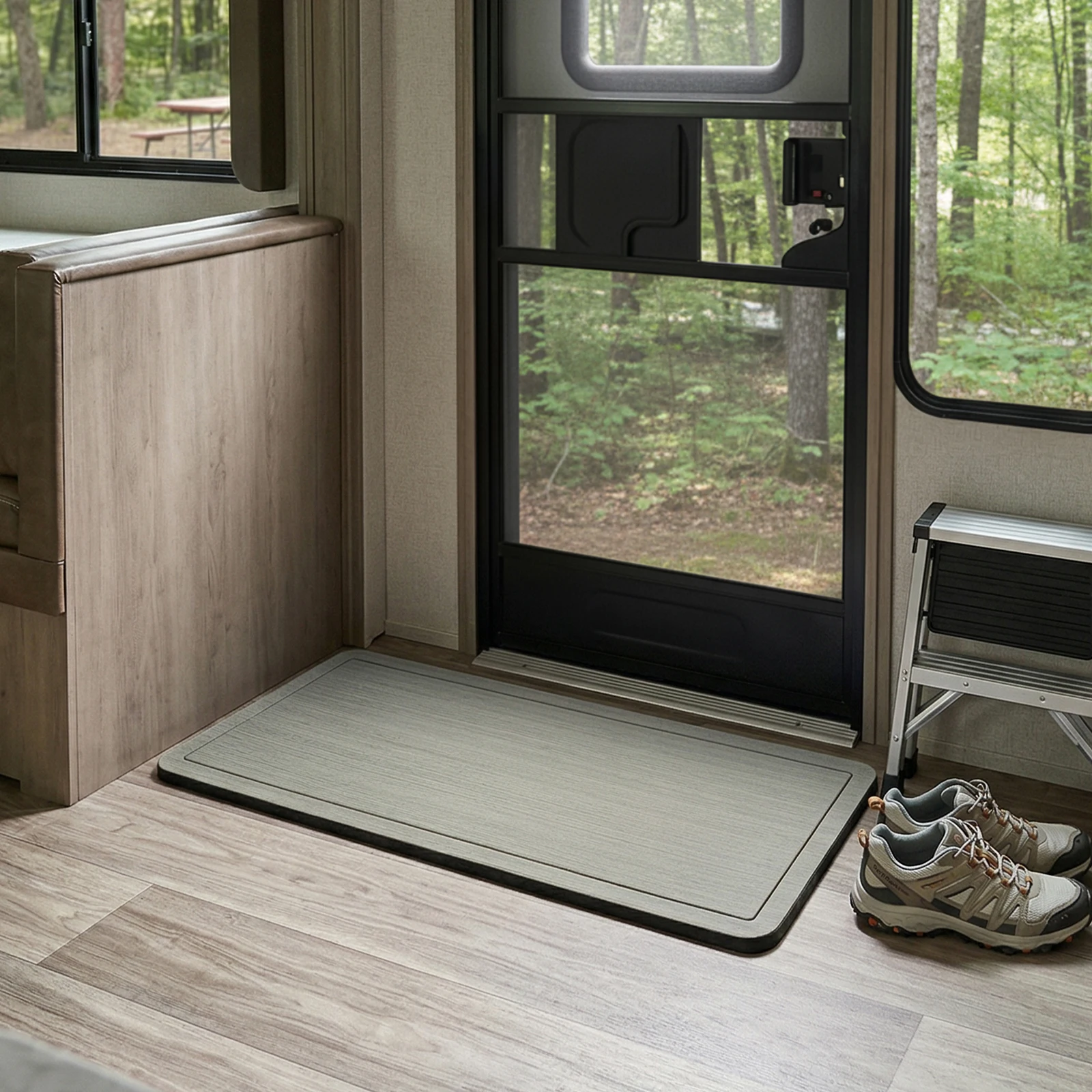 Anti-Fatigue EVA Helm Station Pad 40x15.7in Non-Slip Marine Deck Mat for Boat RV Garage Floor