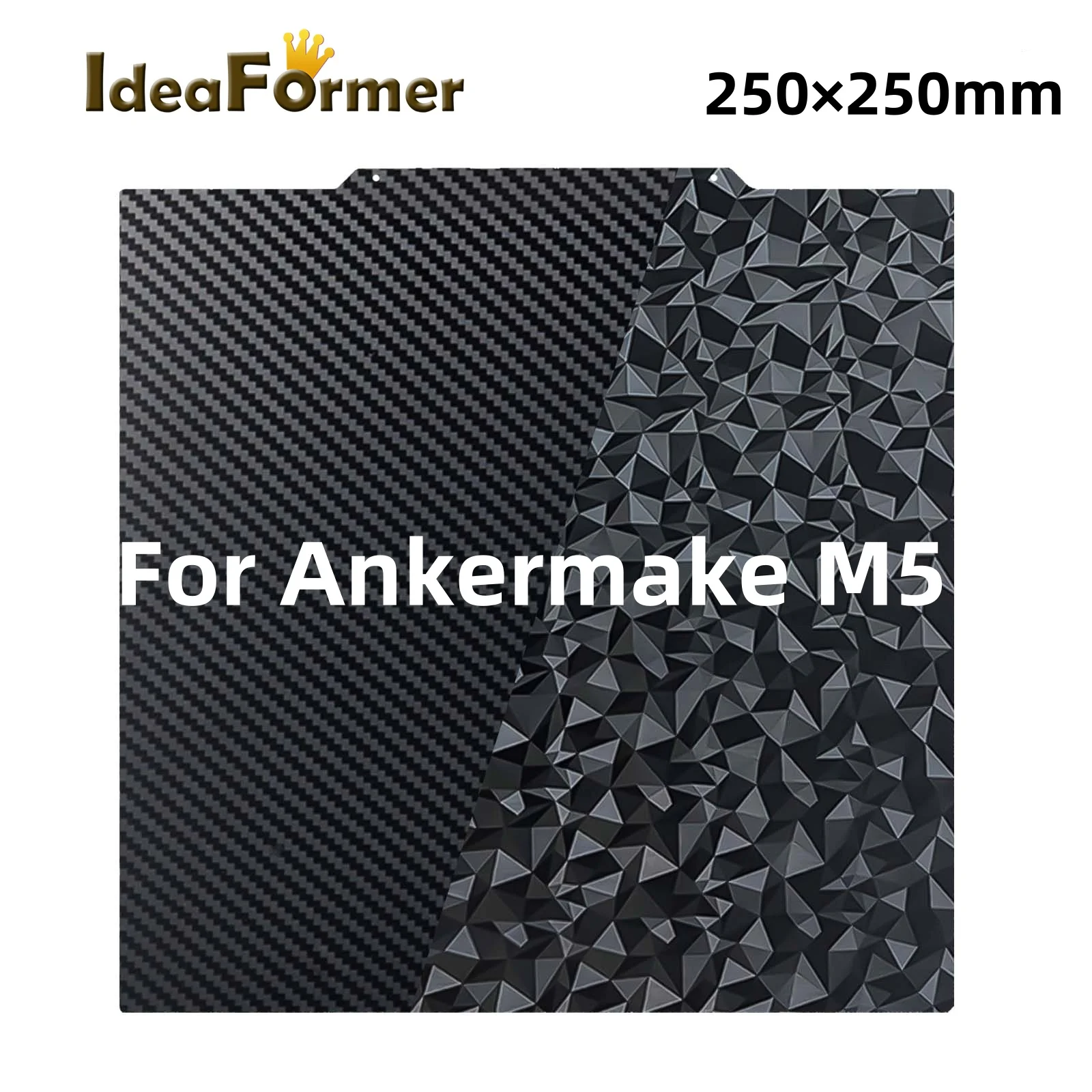 

Для Ankermake M5 PEO PET лист 250x250 мм, сборная пластина из пружинной стали, двухсторонняя сборная пластина PEO PET для 3D-принтера Ankermake M5