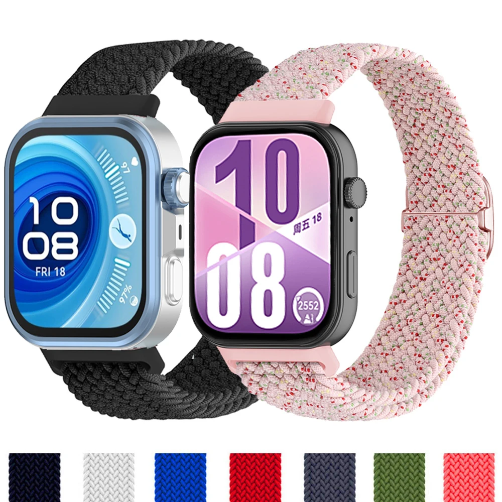 Strap for Huawei watch Fit 3 4 pro Accessories Adjustable sport Replacement correa Braided Solo Loop bracelet huawei fit3 4 band