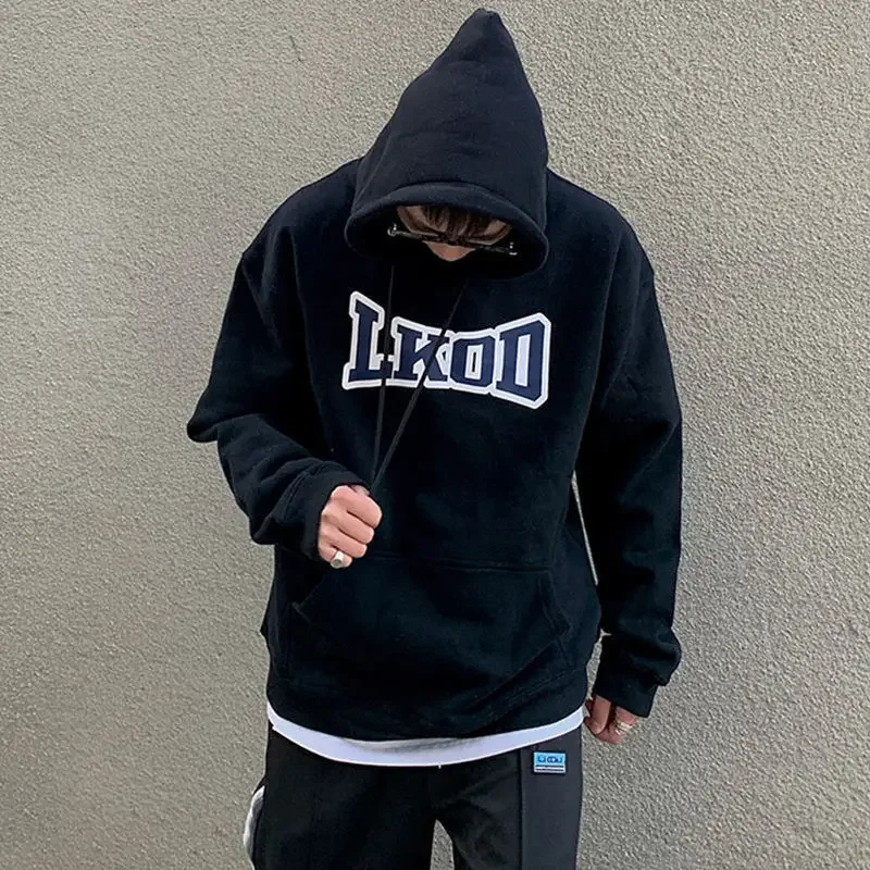 Male Hoodie Autumn Harajuku Fashion Men's Hooded Sweatshirt Loose Korean Style Warm Welcome Deal Tops High Quality Y2k Clothes