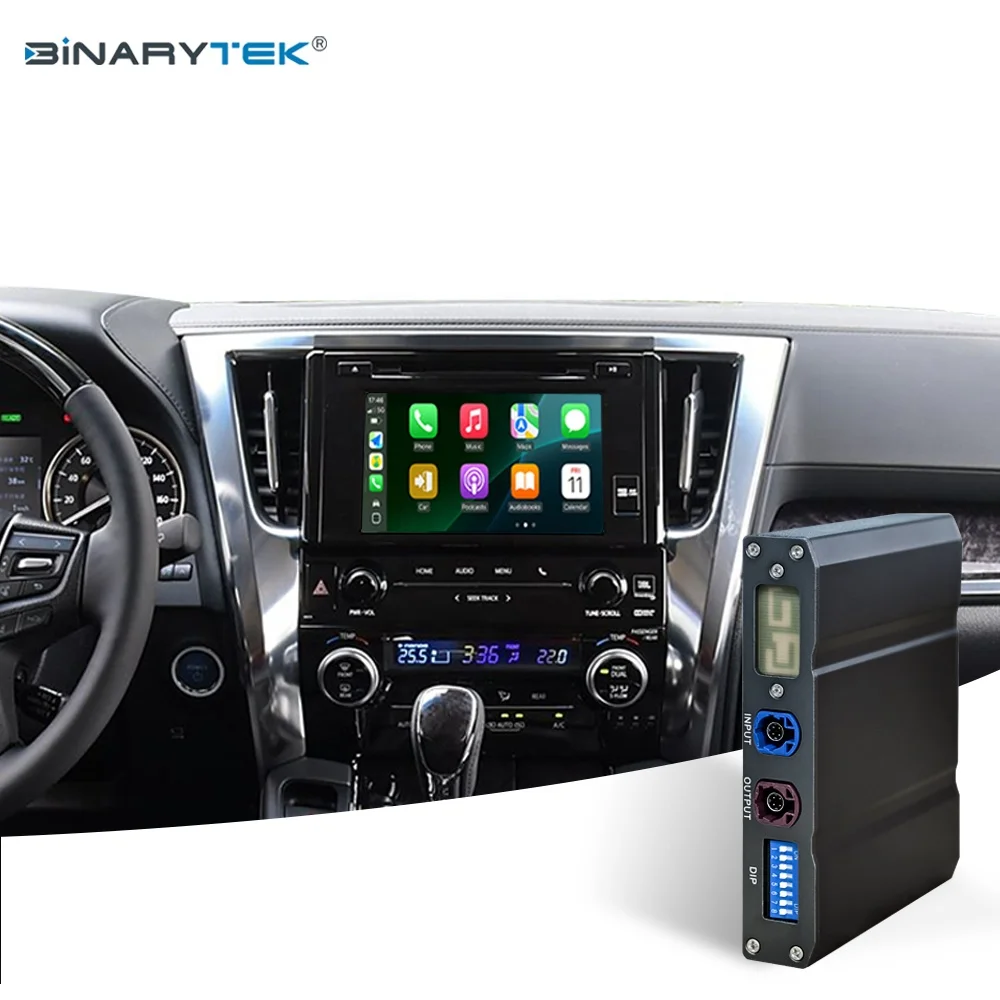 NewFor TOYOTA ALPHARD 2015-2019 Japanese Version Binarytek Wireless CarPlay Android Auto Adapter Module Car Radio