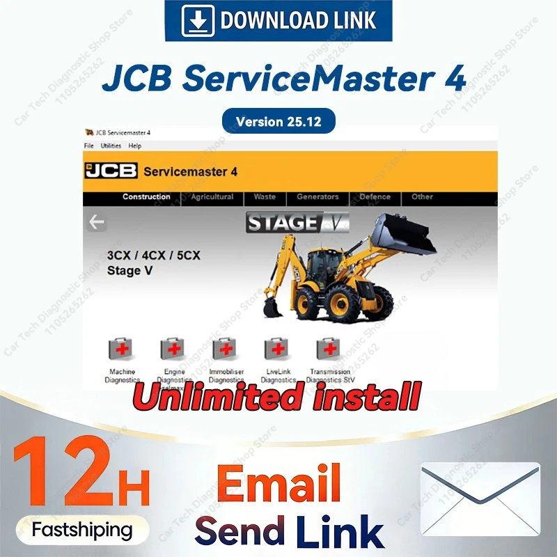 2026 hot For JCB ServiceMaster 4 v25.12.0 [12.2025] Diagnostic Full Software keygen Full Unlocked