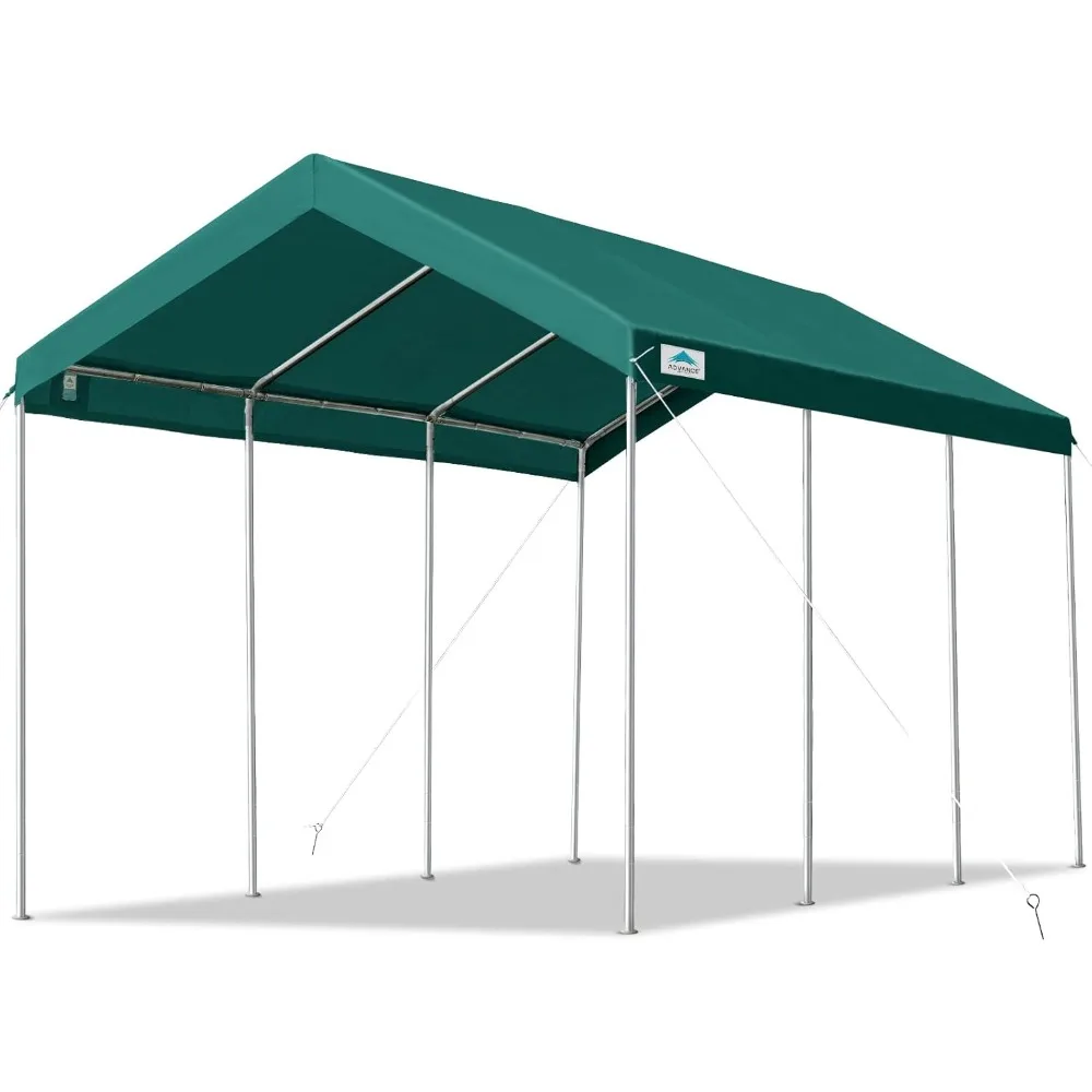 10x20 ft Heavy Duty Carport Easy Set Up Car Canopy Garage Shelter Boat Wedding Party Tent,Adjustable Height from 9.5 to 11 ft