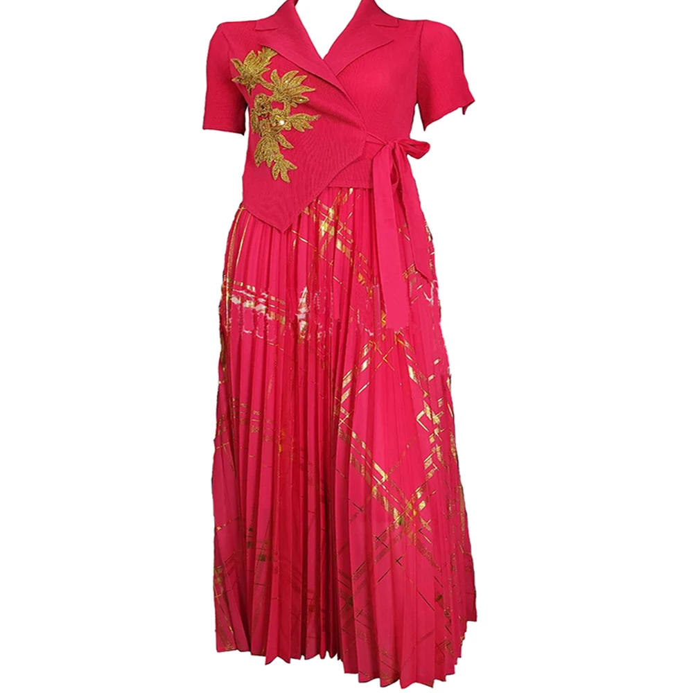 

Fake 2PCS africa clothing fashion wedding evening dress dashiki robe africains femme traditional african dresses for women 2025