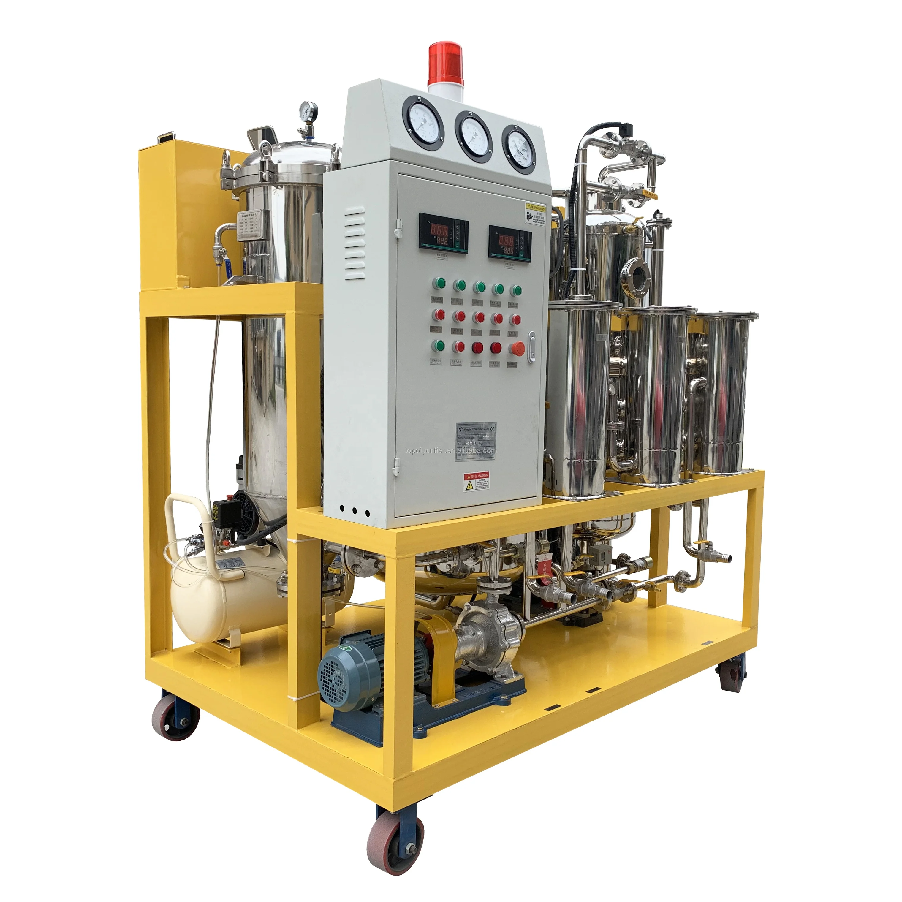 TYS-5 Olive Oil Corn Oil / Used Cooking Oil Decoloration Filtration Machine