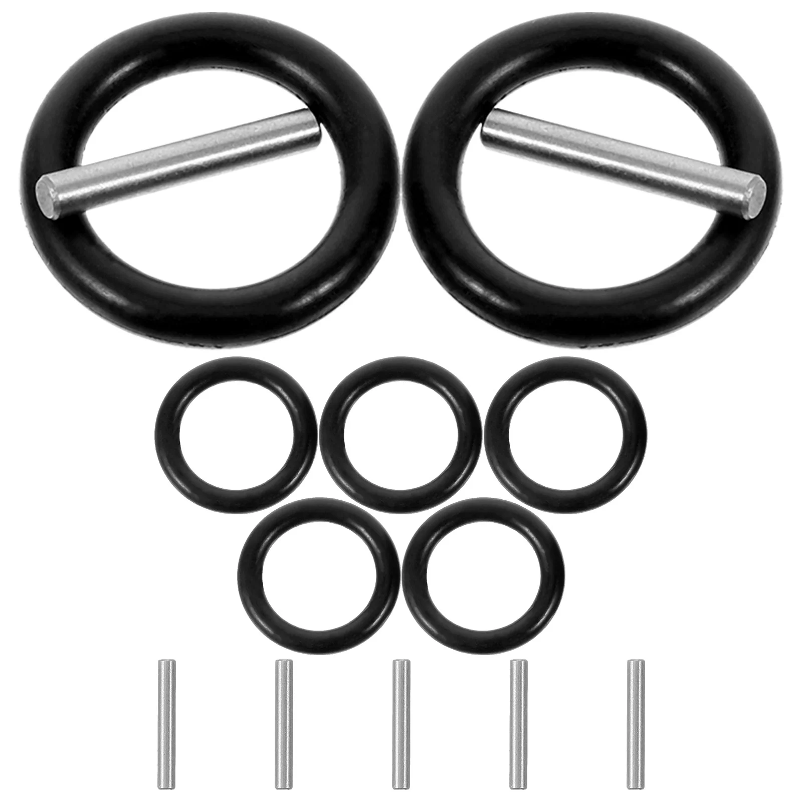 6 Sets Electric Wrench Socket Ring Latch Steel O-ring Rubber Pin Safety Positioning Snap Spring Band Friction