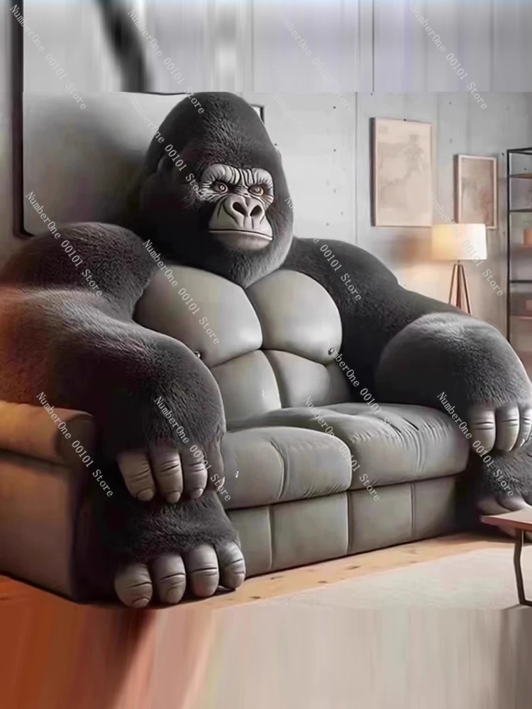 Black king gorilla Italian high-end living room custom sofa