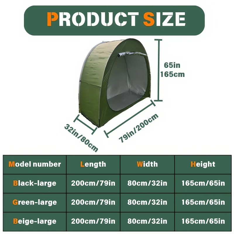 Portable Thickened Oxford Cloth Bike Shelter Private Travel Tent for Outdoor Hiking Cycling Camping And Travel