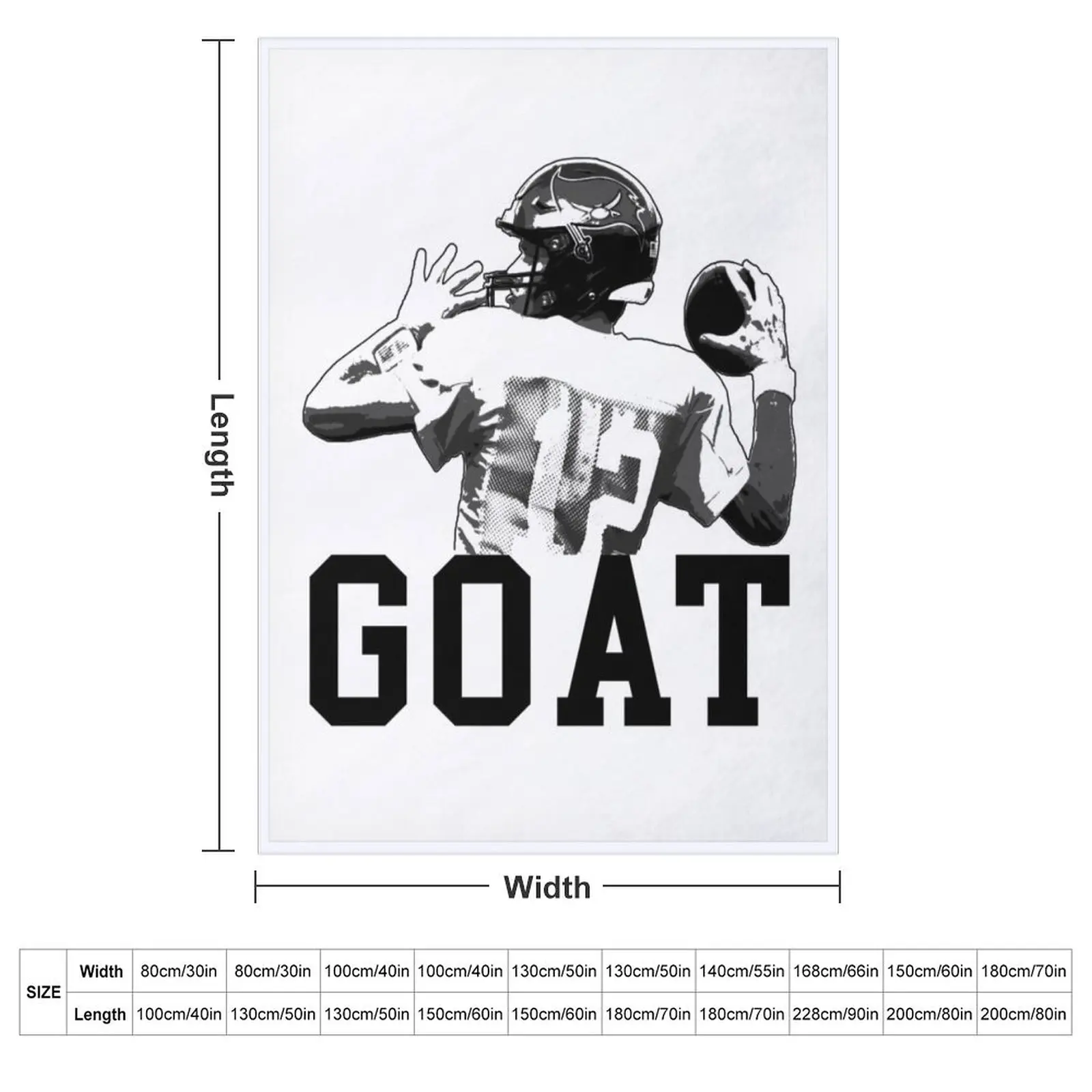 Brady Goat Throw Blanket Multi-Purpose Stuffeds manga Flannels Hairy Cute Plaid Blankets