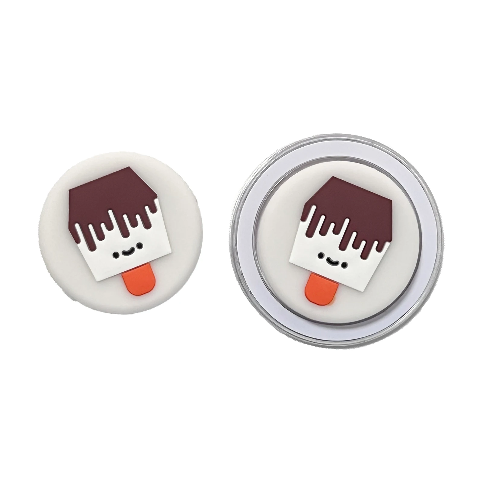 Soporte para teléfono con helado de Chocolate y dibujos animados, funda para teléfono Tok con agarre, soporte para iPhone17, iPhone16 Pro Max, Samsung