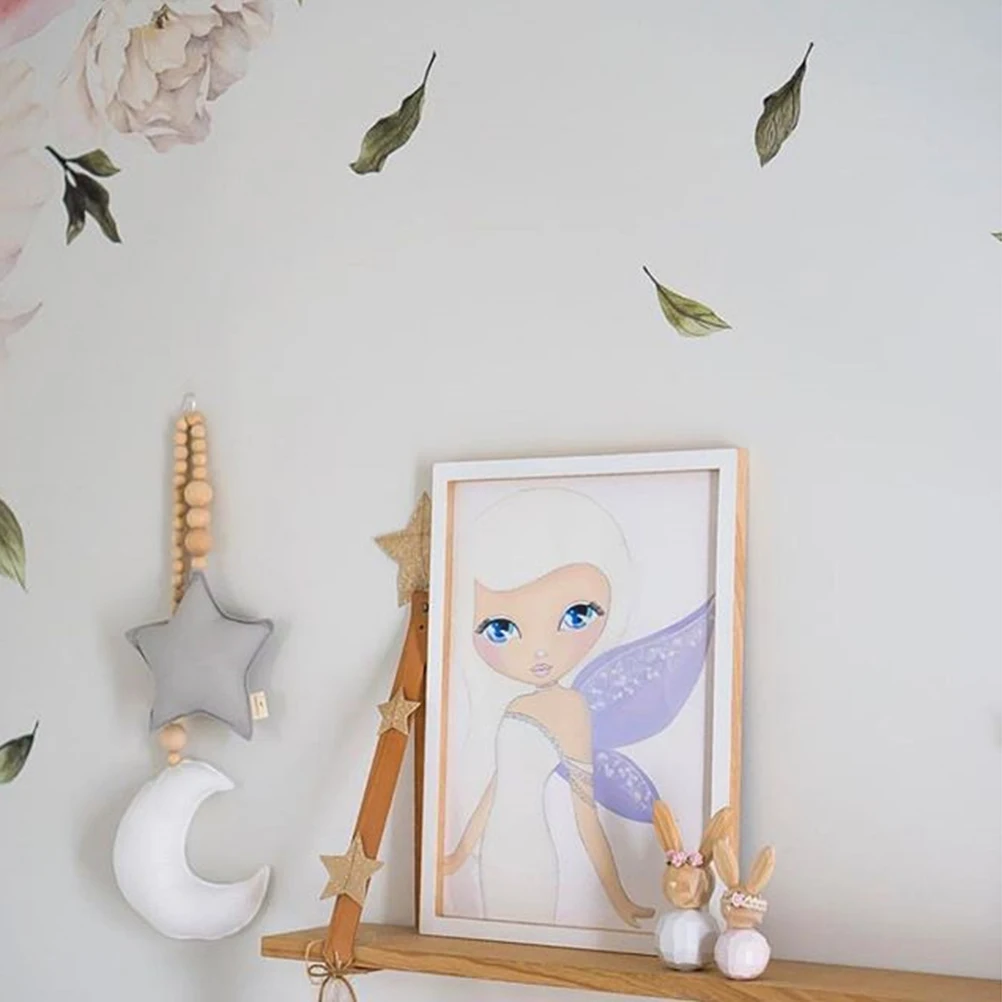

Wooden Beads Moon Kids Room Hanging nament Room Crib Nursery Hanging nament Baby Shower