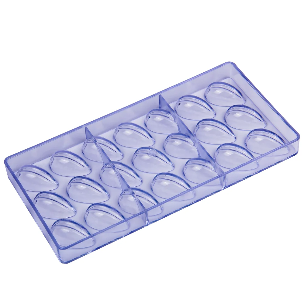 Plastic 21 Cavities Melon Seeds Shaped Baking Chocolate Mold Sweet Candy Craft Tools Icing Cube Mold CC0064