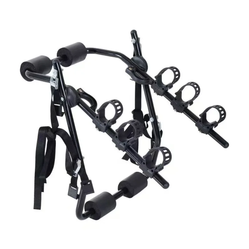 

Outdoor Travel MTB Transport Rack 3 Bike Steel Car Rear Mounted Bike Rack for Car Bicycle Carrier