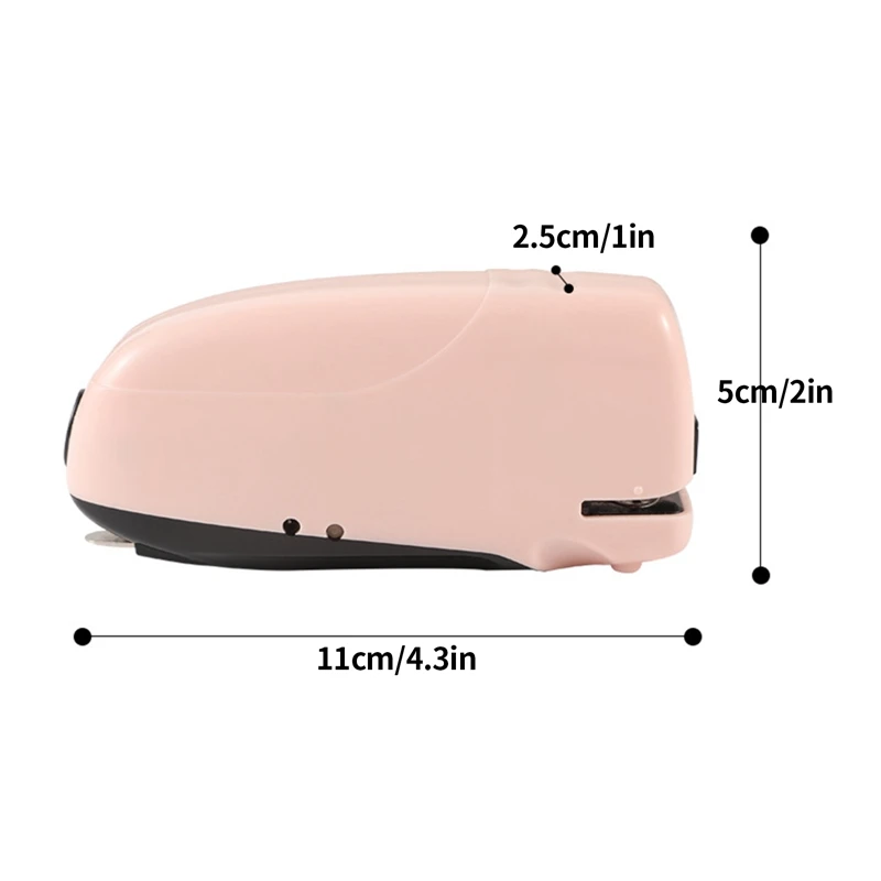 Portable Mini Electric Stapler Set Fit For Daily Office Is Suitable For School Office Family Students Blue