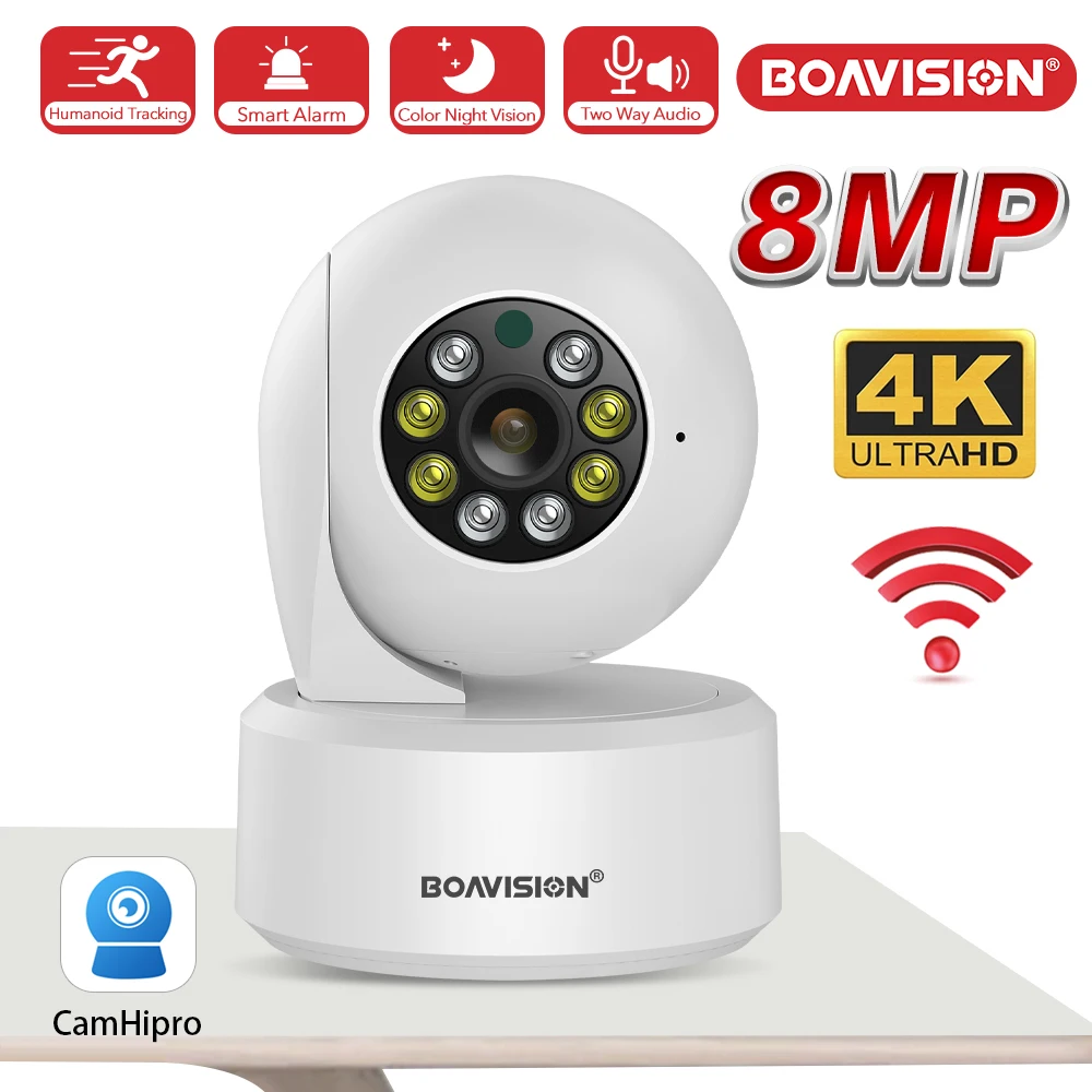 �y�Z�[�����zBOAVISION HD 4K 8MP/4MP Wifi PTZ�J���� AI�l�Ԏ����ǐ� �o�������� �J���[�i�C�g�r�W���� �X�}�[�g�z�[���r�f�I�Z�L�����e�B�J����