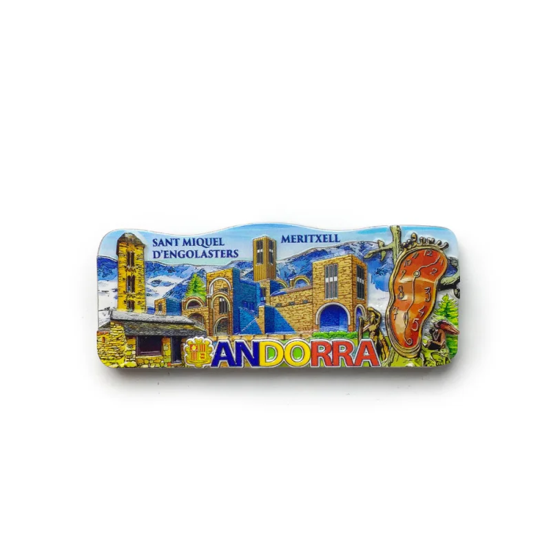 

Andorra Landmark Building Scenery Cultural Creative Magnetic Fridge Magnet Tourist Souvenir Home Decoration Gift
